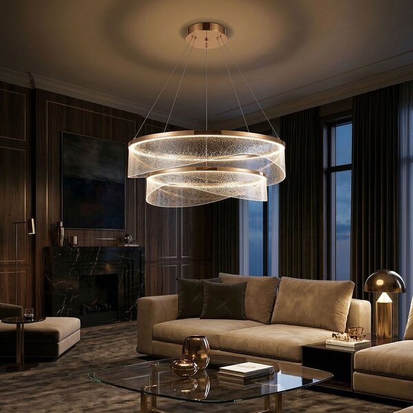 VISEĆA STROPNA LAMPA G146-2CP GOLD