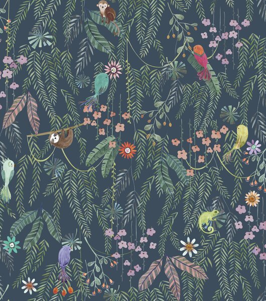 Dječja tapeta Tropical Forest 2 boje