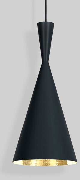Tom Dixon LED viseća svjetiljka Beat Tall, boje mesinga, Ø 19 cm, prigušiva, Zlato / mjed, Dnevni boravak/blagovaonica, Mjed