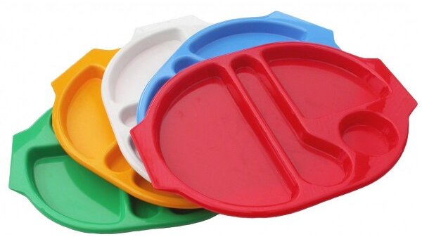 Podijeljeni Pladanj za Obroke, Kopoliester, 380x280mm