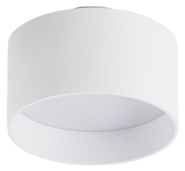 Näve LED stropni reflektor Trimes, Ø 14 cm, bijeli, CCT, postupno prigušivanje, prigušiva, Bijela, Dnevni boravak/blagovaonica, Plastika