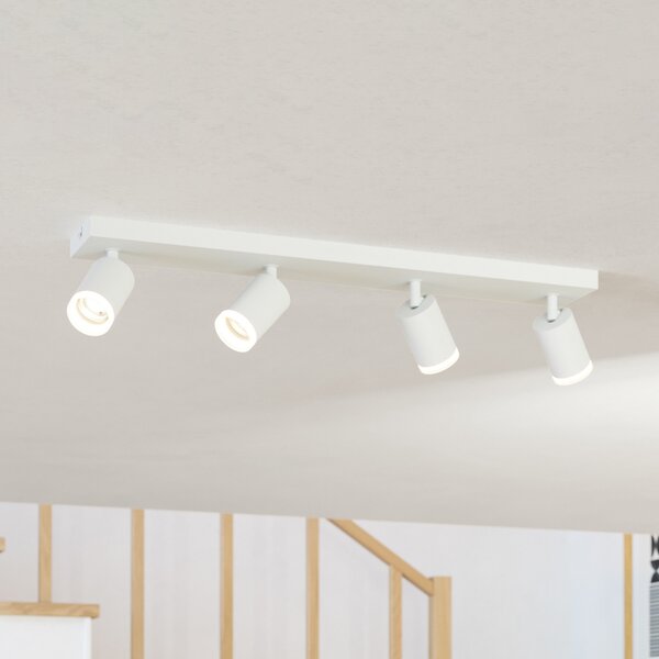 EGLO connect Pametni LED reflektor Melitello-Z, 4 žarulje, bijela, prigušiva, Bijela, Dnevni boravak/blagovaonica, Aluminij