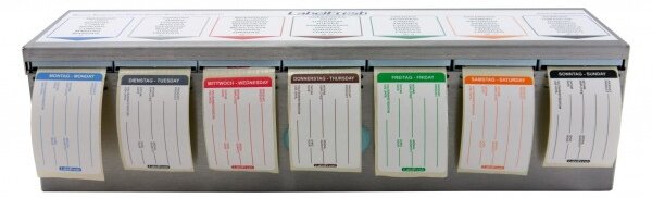 Tedenski Organizator Nalepk Pro (500 kom)