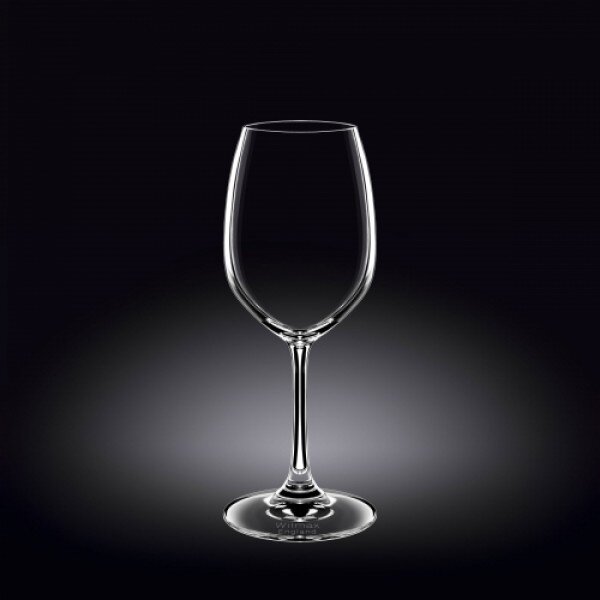 Čaša za vino, kristalno staklo, 350ml, 6 kom
