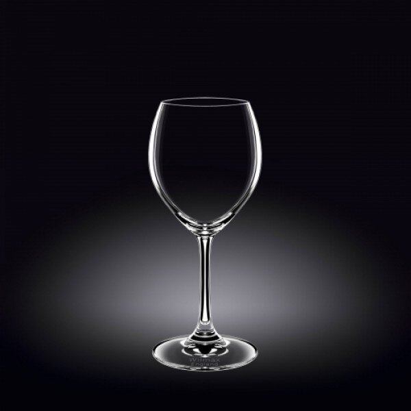Čaša za vino, kristalno staklo, 360ml, 6 kom