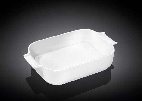 Posuda za pečenje s ručkama, Porculan, 860ml, 230x145x50mm