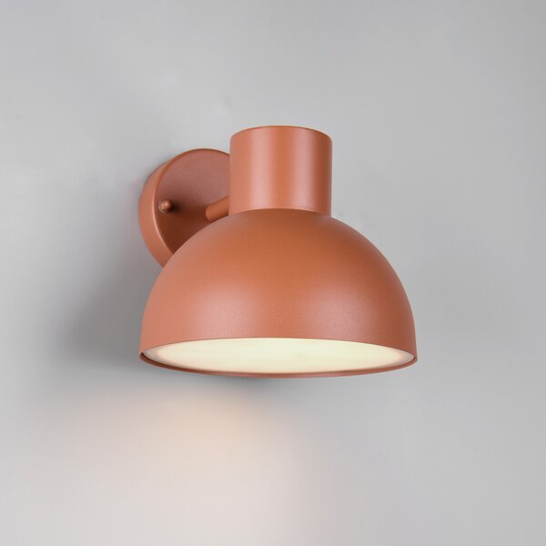 Trio Lighting Vanjska zidna svjetiljka Elbe, marelica, lijevani aluminij, E27, prigušiva, Naranča, Aluminij