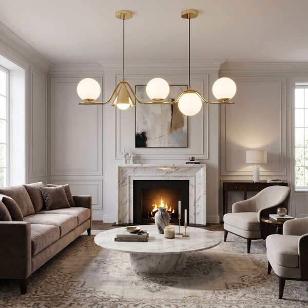 Lampa Viseća APP1662-5CP Gold