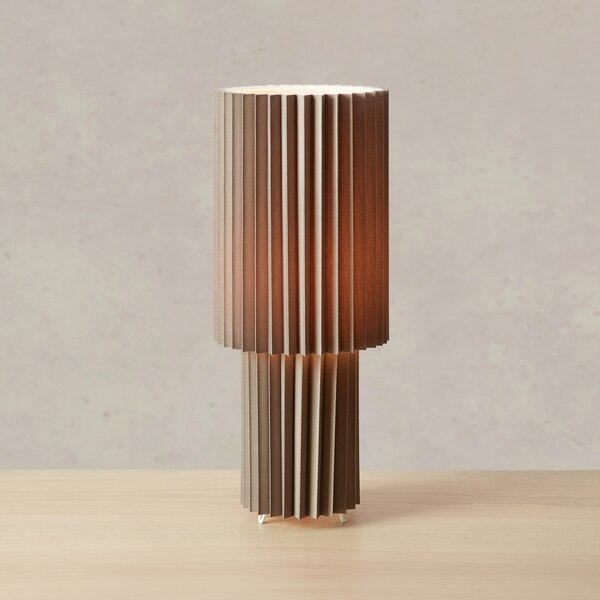 Markslöjd stolna lampa Catis, siva, visina 45 cm, tekstil, E27, Sivo, Dnevni boravak/blagovaonica, Plastika