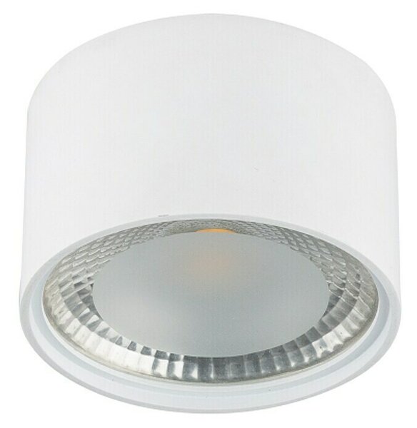 Globo Okrugla stropna LED svjetiljka (12 W, Ø x V: 113 mm x 8 cm, Bijele boje, Prozirno, Topla bijela)