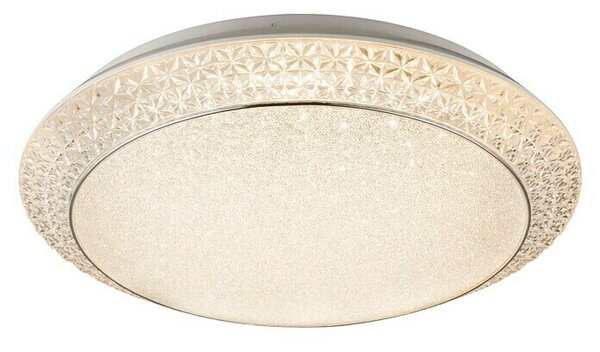 Globo Okrugla stropna LED svjetiljka (Ø x V: 510 mm x 12 cm, 40 W, Prozirno, Bijele boje)