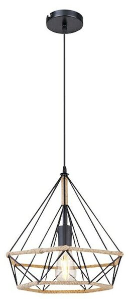 Globo Visilica Ulleu (60 W, Smeđe boje, Crne boje, E27)
