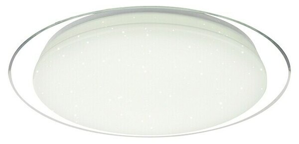 Globo Okrugla stropna LED svjetiljka (30 W, Ø x V: 46 x 8,5 cm, Bijele boje, Prozirno, Topla bijela)
