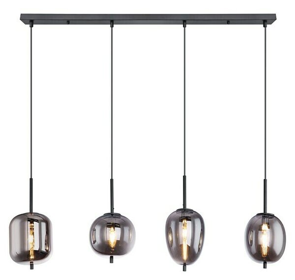 Globo Viseća LED svjetiljka Blacky (Broj žarulja: 4 Kom., 40 W, D x Š x V: 100 x 185 x 120 cm, E14)