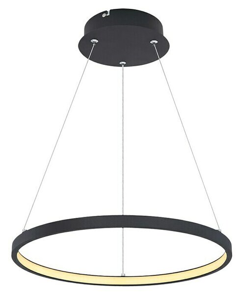 Globo Viseća LED svjetiljka Ralph (Ø x V: 38,5 x 120 cm, 19 W, Topla bijela, Crna, Opal)