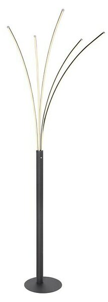 Globo Podna LED svjetiljka Bizzy (36 W, D x Š x V: 56 x 60 x 187 cm, Crna, Opal, Topla bijela)