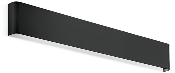 IDEAL LUX Ideal Lux Delta LED zidna svjetiljka, crna, širina 61 cm, 3.000 K, Crno, Dnevni boravak/blagovaonica, Aluminij, Zidni kvadrat