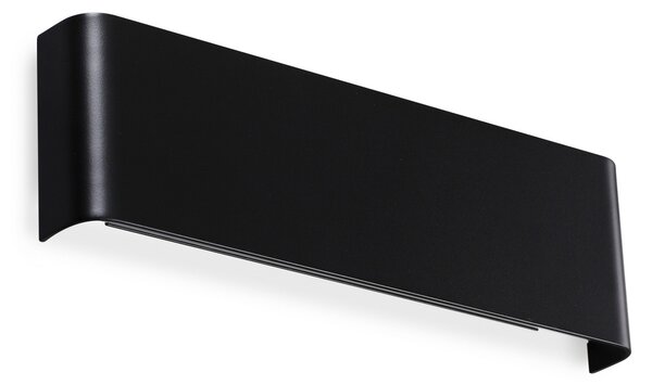 IDEAL LUX Ideal Lux Delta LED zidna svjetiljka, crna, širina 30 cm, 3000 K, Crno, Dnevni boravak/blagovaonica, Aluminij, Zidni kvadrat