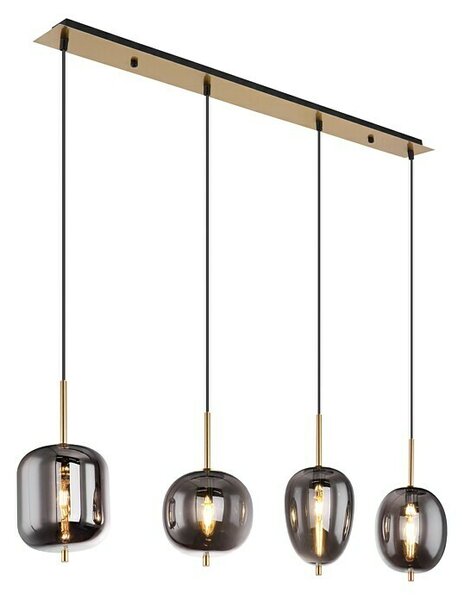 Globo Viseća LED svjetiljka Blacky I (160 W, Broj žarulja: 4 Kom., D x Š x V: 110 x 18,5 x 120 cm, E14)