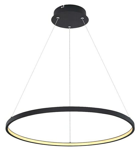 Globo Viseća LED svjetiljka Ralph (Ø x V: 60,5 x 120 cm, 29 W, Topla bijela, Crna, Opal)
