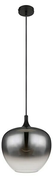 Globo Visilica Maxy (60 W, Ø x V: 29 x 120 cm, Stakleno sjenilo, Crna, E27)
