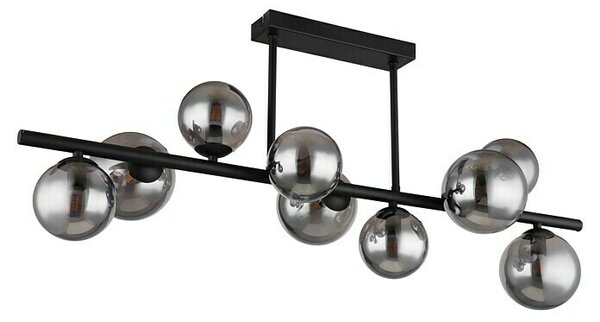 Globo Riha LED stropna svjetiljka Riha (3,5 W, D x Š x V: 87 x 28 x 37 cm, Crna, Topla bijela)
