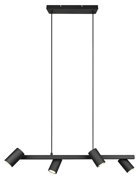 Trio Leuchten Marley Visilica (140 W, D x Š x V: 18 x 80 x 150 cm, Crna, GU10, Broj žarulja: 4 Kom.)
