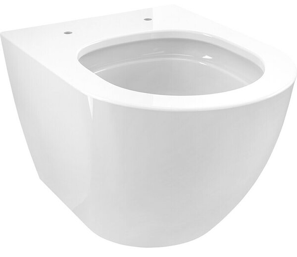Camargue Pico Zidna WC školjka 3.0 (Bez ruba, Bez posebne glazure, Oblik ispiranja: Duboko, WC odvod: Vodoravno, Bijela)