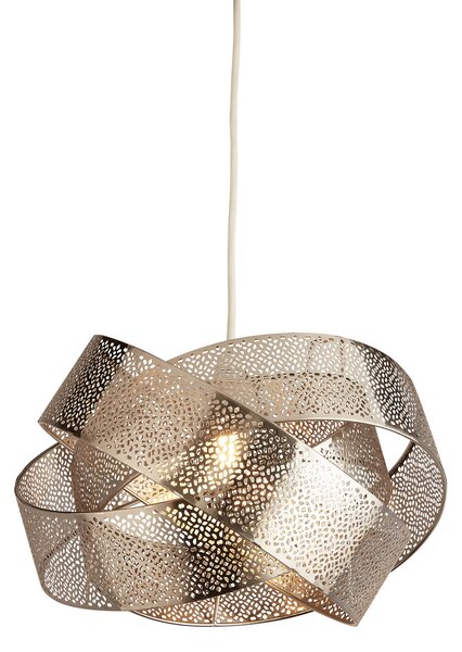 Searchlight Viseća svjetiljka Steffi, siva, metalna, Ø 35 cm, E27, prigušiva, Sivo, Dnevni boravak/blagovaonica, Metal