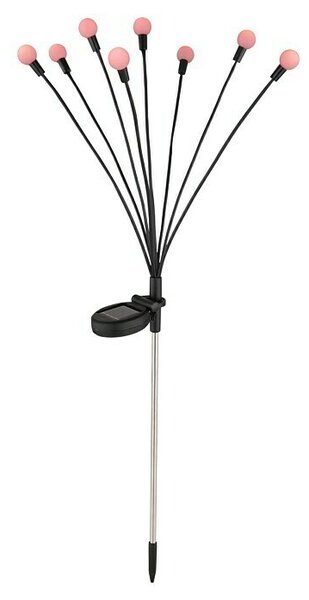 Globo Dekorativna solarna svjetiljka (0,06 W, D x Š x V: 20 x 12 x 70 cm, Crna, IP44, RGB)