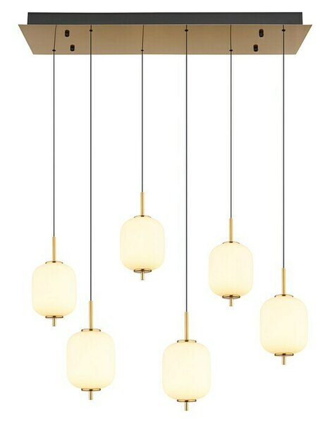 Globo Ewald Viseća LED svjetiljka Ewald (20 W, Topla bijela, Ø x V: 13,5 x 220 cm, 6 Kom.)