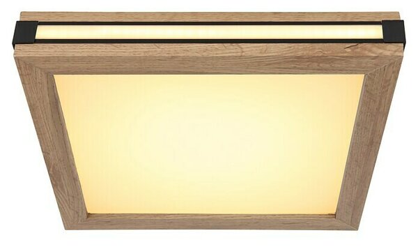 Globo LED stropna svjetiljka Carla (12 W, Topla bijela, Smeđa, D x Š x V: 30 x 30 x 7,5 cm)
