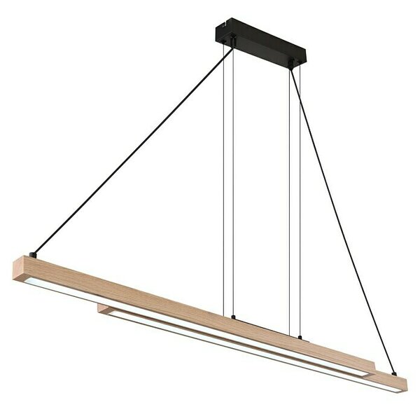Globo Viseća LED svjetiljka Grekkie (40 W, D x Š x V: 171 x 7 x 120 cm, Smeđa, Crna, Raznobojno)