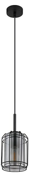 Globo Viseća svjetiljka Kammi (60 W, Crna, Ø x V: 131 x 1.200 mm, E27)