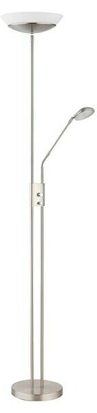 Globo LED stajaća svjetiljka Ganina (18,5 W, Visina: 1.800 mm, Srebrna, Topla bijela)