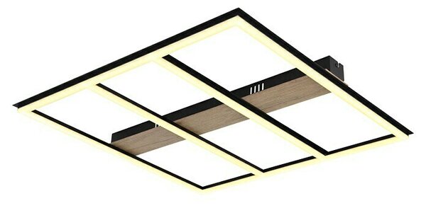 Globo LED stropna svjetiljka Froomy (48 W, D x Š x V: 60 x 60 x 5,5 cm, Smeđa, Topla bijela)