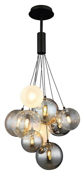 Globo Visilica Ballgi (10 W, Crna, Bijela, Crna mat, G9)