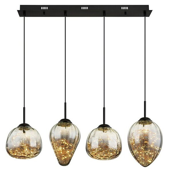 Globo Viseća LED svjetiljka Firefly (32 W, D x Š x V: 91 x 20 x 120 cm, Crna)