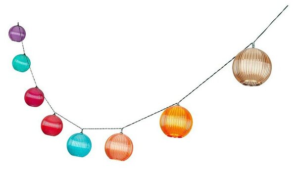 BAUHAUS LED solarni svjetlosni lanac Balls (Na otvorenom, 510 cm, Topla bijela)