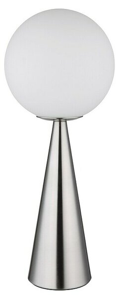 Globo Stolna svjetiljka Pinpal (Ø x V: 20 x 49,5 cm, Srebrna, Bijela)