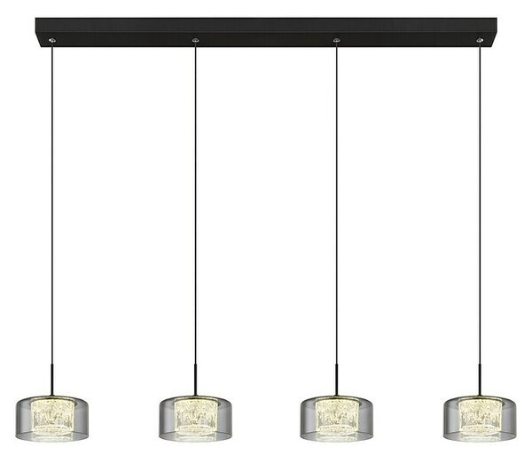Globo Viseća LED svjetiljka Fogsy (32 W, D x Š x V: 105 x 15 x 150 cm, Crna)