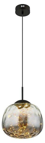 Globo LED viseća svjetiljka Firefly (8 W, Ø x V: 20 x 120 cm, Crna, Topla bijela)