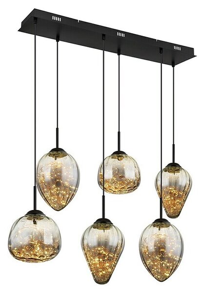 Globo Viseća LED svjetiljka Firefly (48 W, D x Š x V: 97 x 32 x 120 cm, Crna, Topla bijela)