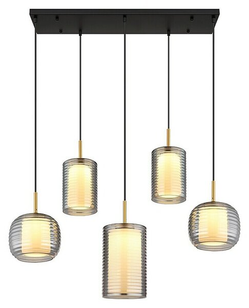 Globo Viseća LED svjetiljka Lampigna (40 W, D x Š x V: 93 x 31,5 x 150 cm, Crna)