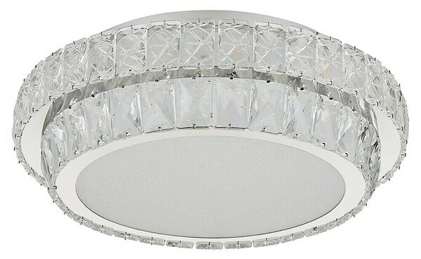 Globo Okrugla stropna LED svjetiljka Klara (38 W, Prozirna, Raznobojno, Ø x V: 40 x 11,5 cm)