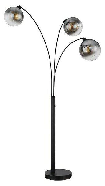 Globo Newcastle Stajaća svjetiljka (60 W, Visina: 200 cm, Crna, Siva)