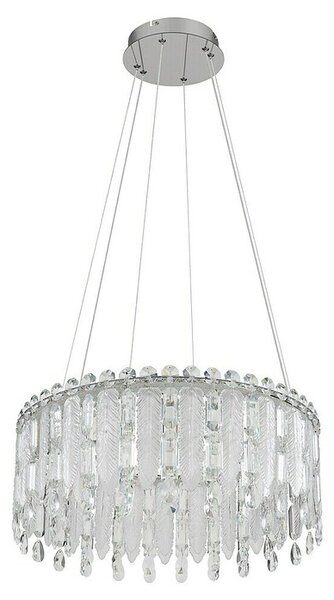 Globo Klunka LED viseća svjetiljka (58 W, Ø x V: 60 x 120 cm, Srebrna)