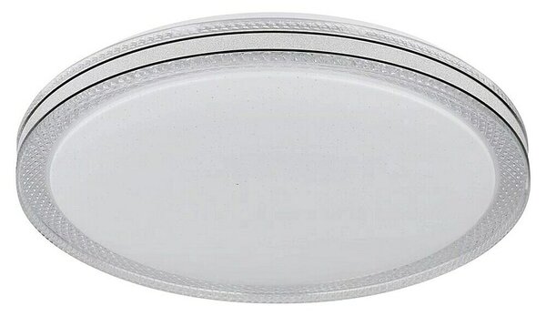 Globo Okrugla stropna LED svjetiljka Veleno Sparkle (24 W, Ø x V: 49 x 7 cm, Bijela, Topla bijela)