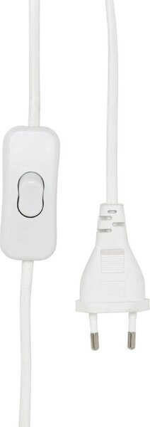 PR Home stolna lampa Leya, smeđa/bijela, visina 54 cm metal/tkanina, Smeđa / hrđa, Dnevni boravak/blagovaonica, Keramika