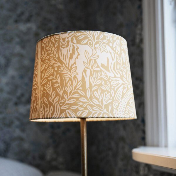 PR Home stolna lampa BASE ELDERTREE, žuta, visina 58 cm, tkanina, Žuta, Dnevni boravak/blagovaonica, Metal